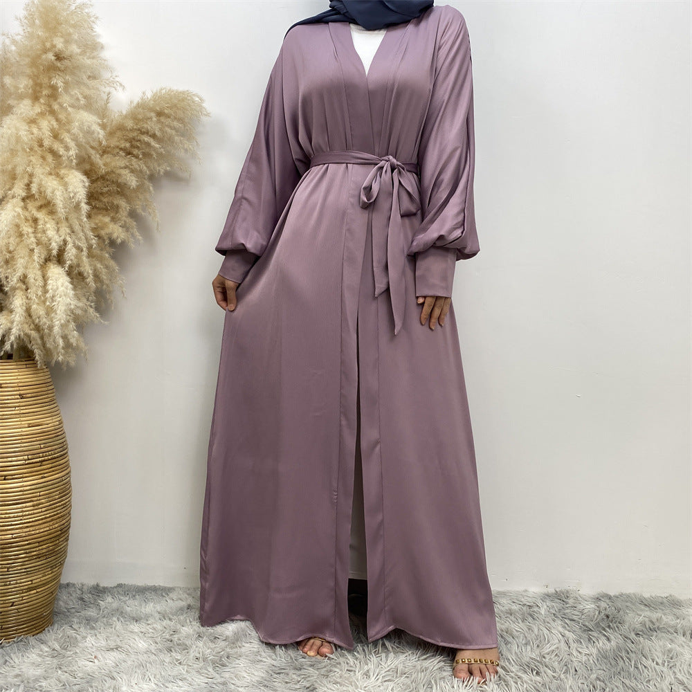 
                      
                        Hadiya Satin Open Abaya
                      
                    