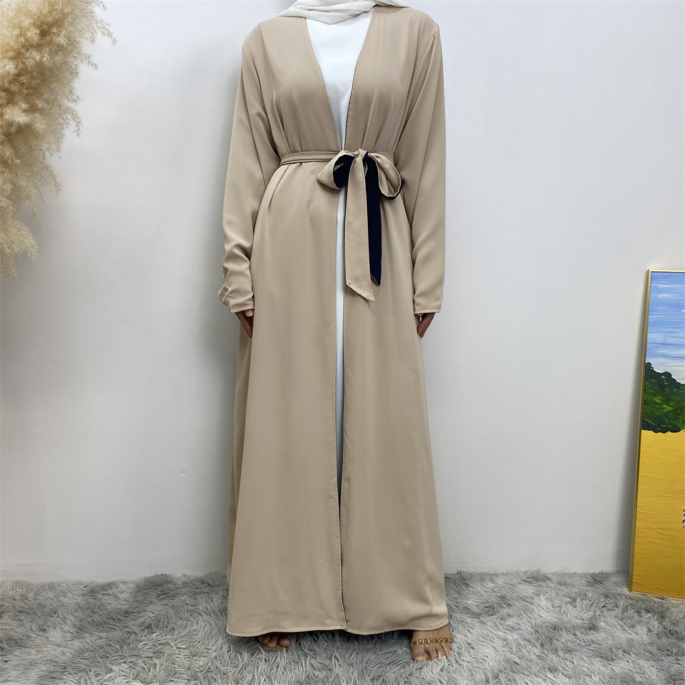 
                      
                        Reversible Color Open Abaya
                      
                    