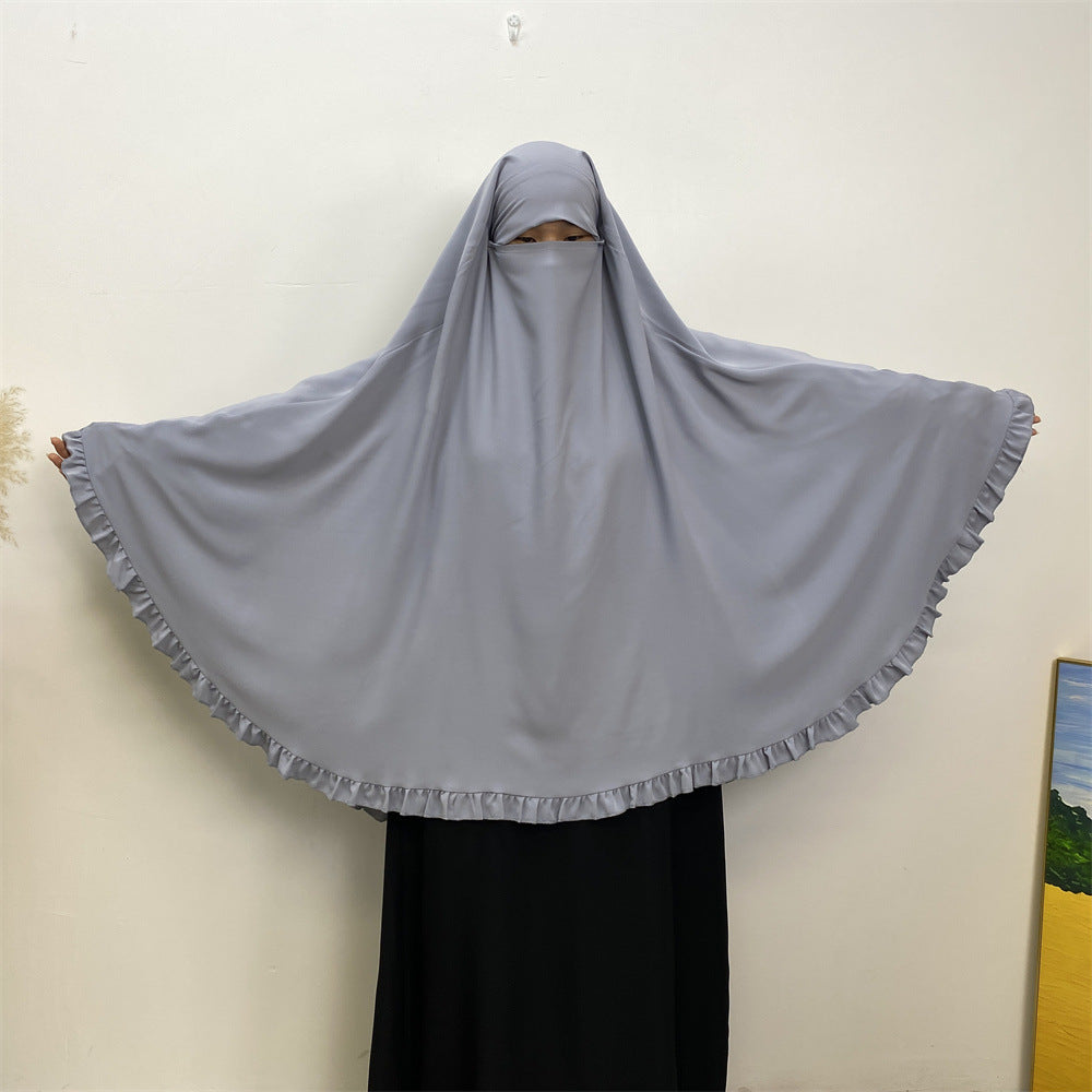 
                      
                        Ruffled Layered Niqab X Khimar
                      
                    