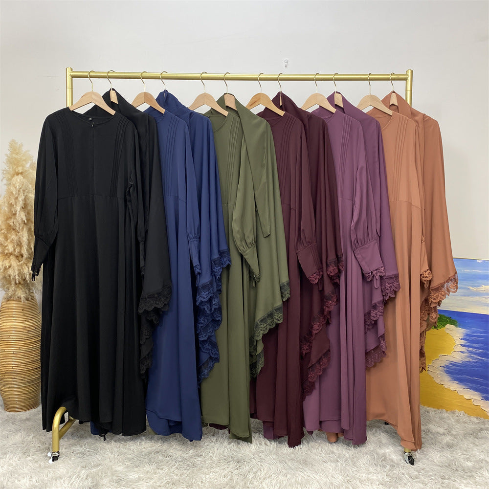 
                      
                        Lace Khimar & Abaya - Set
                      
                    