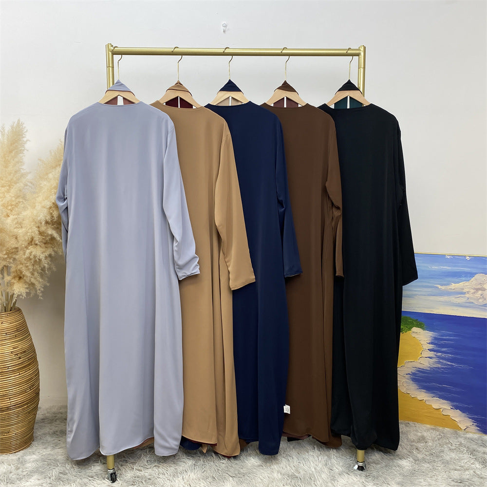 
                      
                        Reversible Color Open Abaya
                      
                    