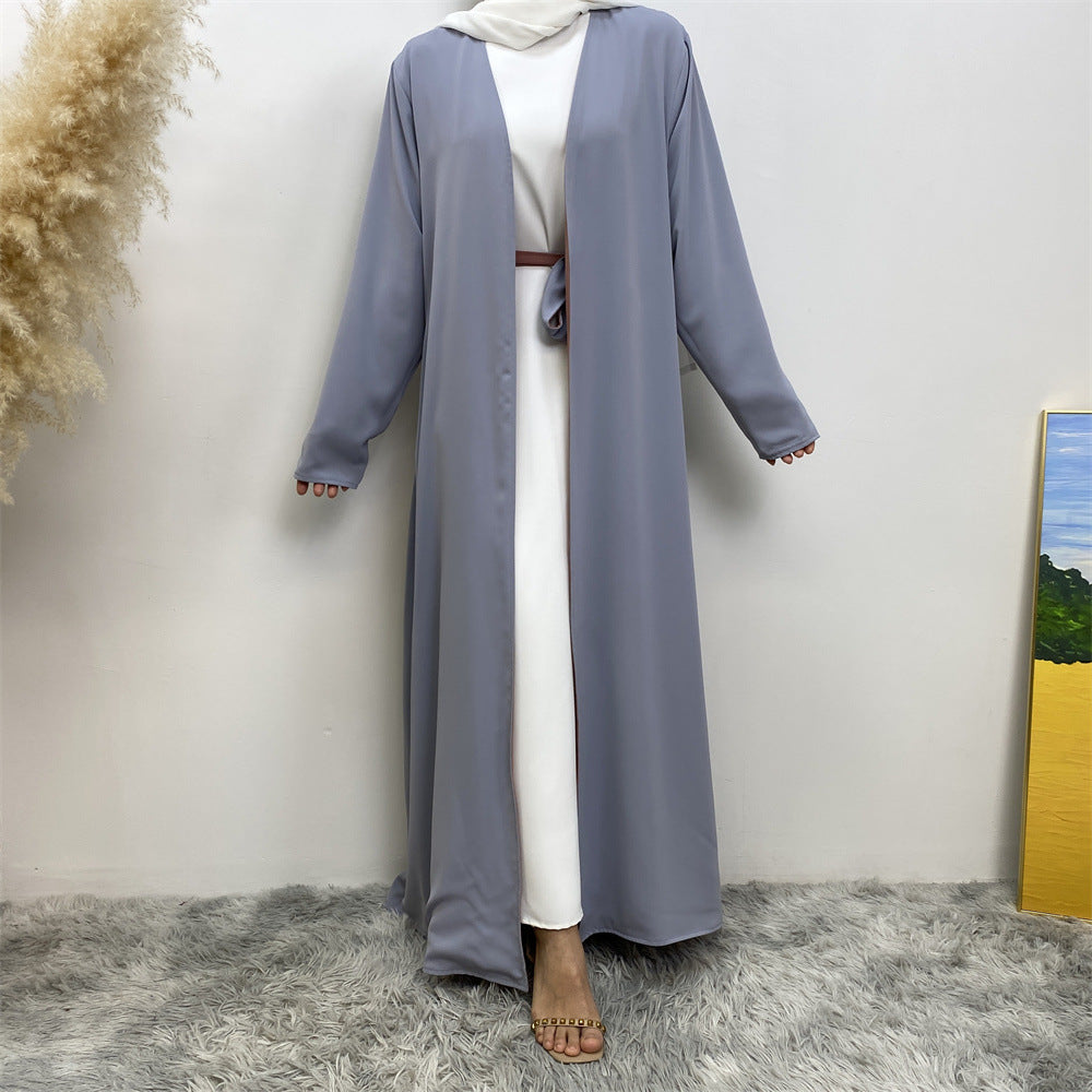 
                      
                        Reversible Color Open Abaya
                      
                    