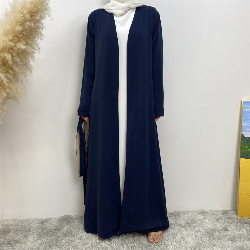 
                      
                        Reversible Color Open Abaya
                      
                    