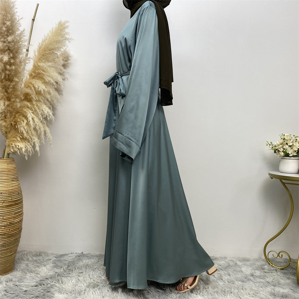 
                      
                        Satin Kimono Abaya
                      
                    