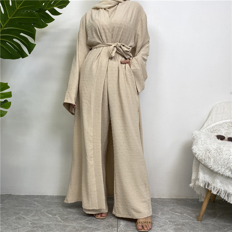 
                      
                        Juwairia Crepe Set Kimono
                      
                    