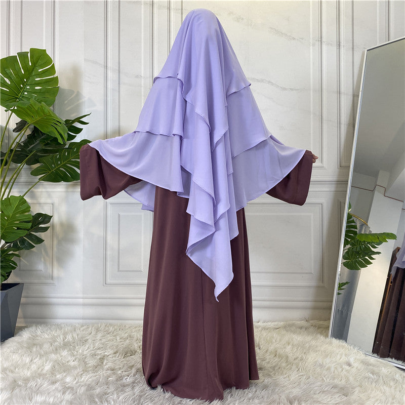 
                      
                        3 Layer Chiffon Khimar
                      
                    