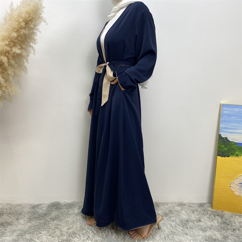 
                      
                        Reversible Color Open Abaya
                      
                    