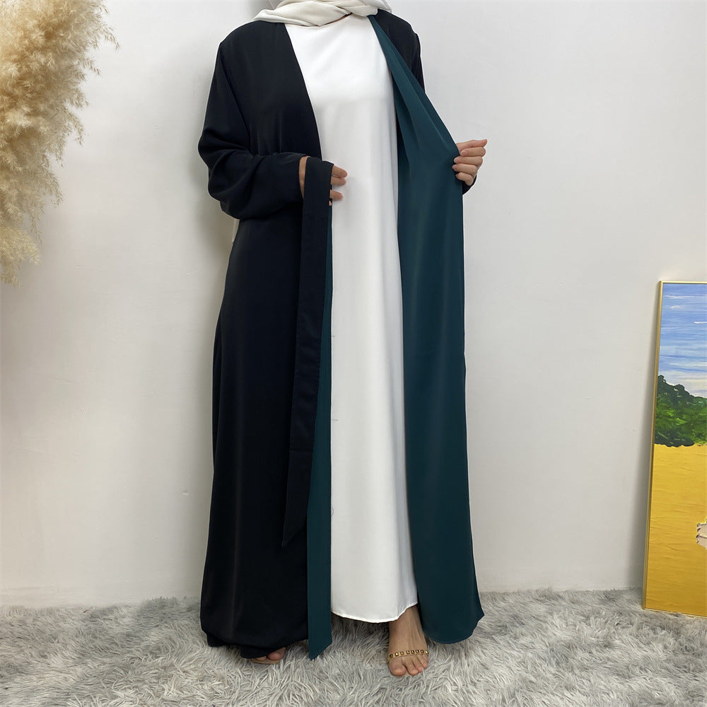 Reversible Color Open Abaya