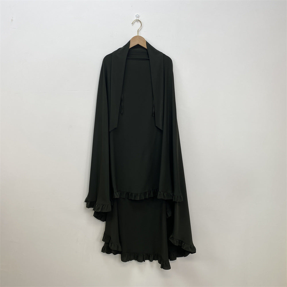 
                      
                        Ruffled Layered Niqab X Khimar
                      
                    