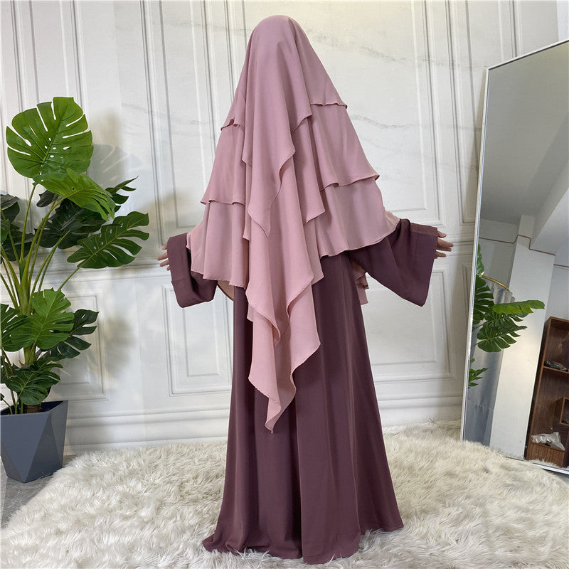 
                      
                        3 Layer Chiffon Khimar
                      
                    