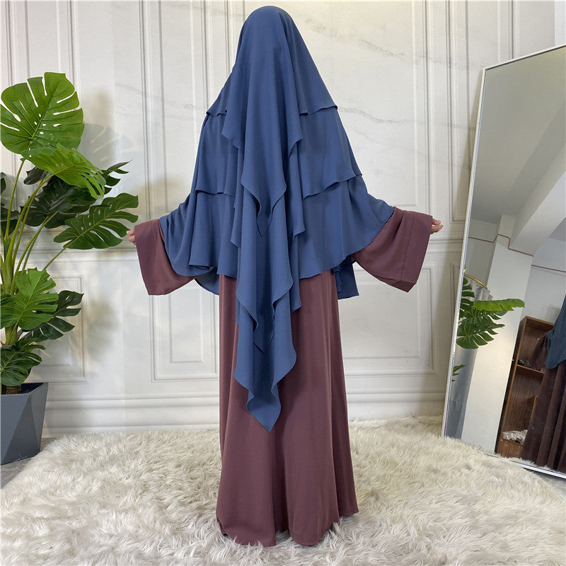 
                      
                        3 Layer Chiffon Khimar
                      
                    