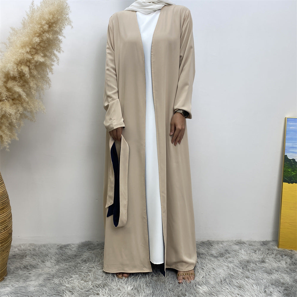 
                      
                        Reversible Color Open Abaya
                      
                    