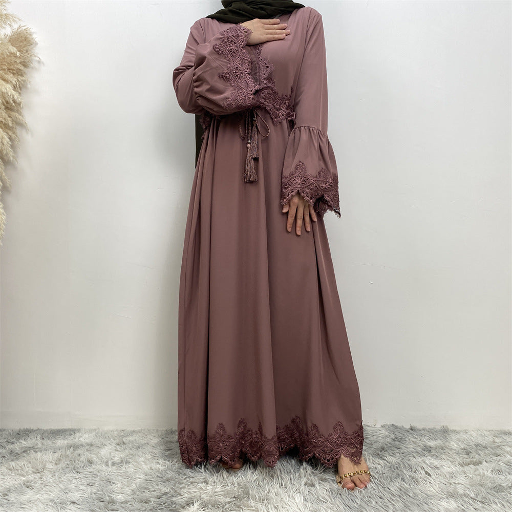 
                      
                        Hawa Lace Abaya
                      
                    