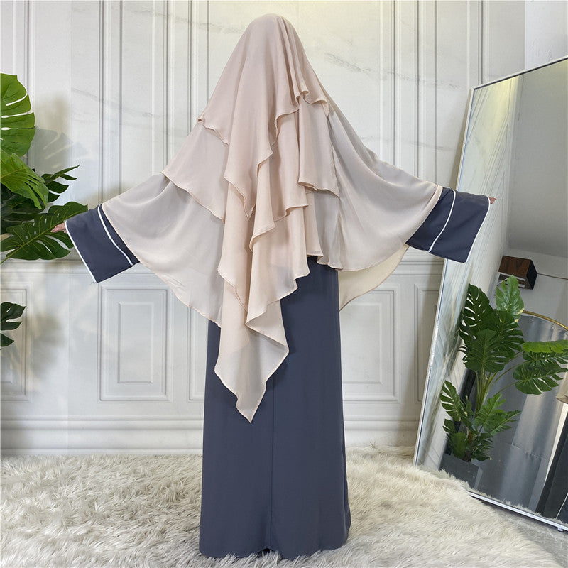 
                      
                        3 Layer Chiffon Khimar
                      
                    