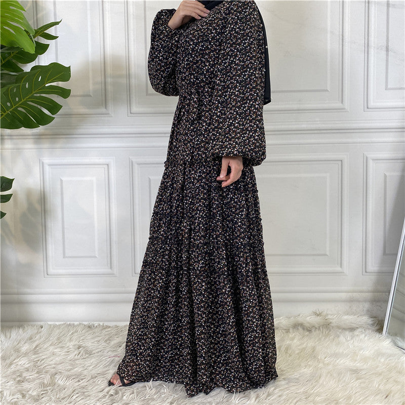 
                      
                        Floral Chiffon Abaya
                      
                    