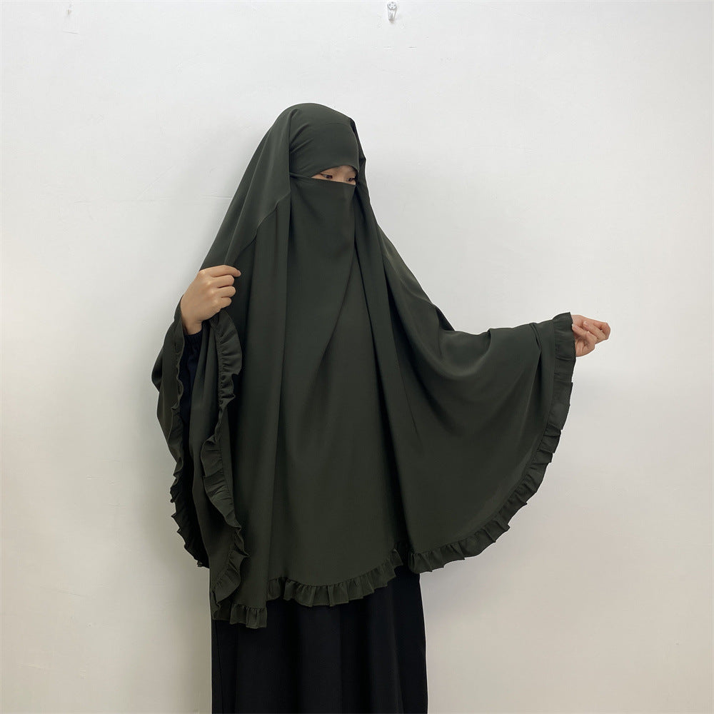 Ruffled Layered Niqab X Khimar