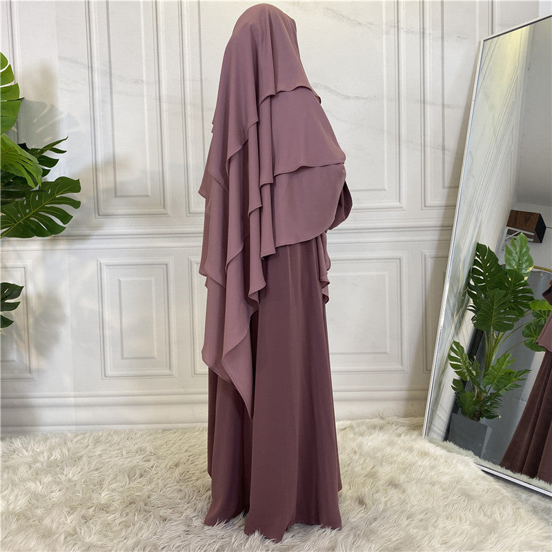 
                      
                        3 Layer Chiffon Khimar
                      
                    