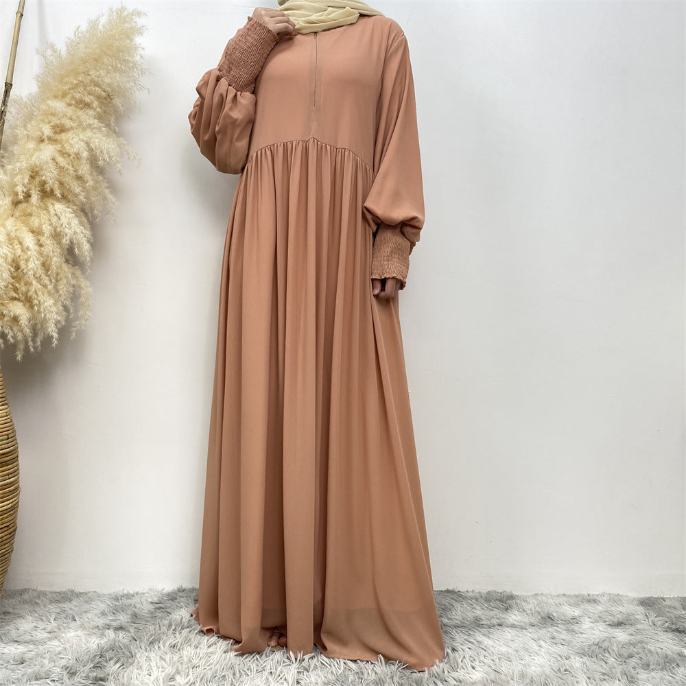 
                      
                        Flowing Zip Abaya
                      
                    