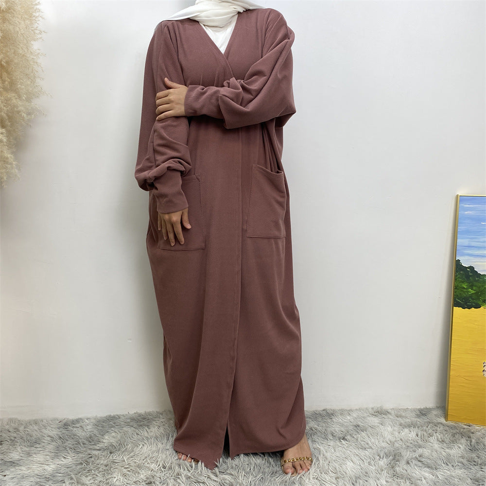 
                      
                        Fakhira Pocket Open Abaya
                      
                    