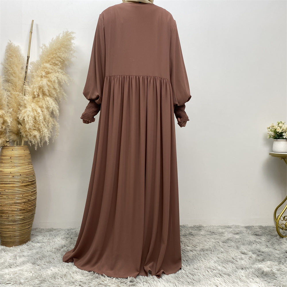 
                      
                        Flowing Zip Abaya
                      
                    