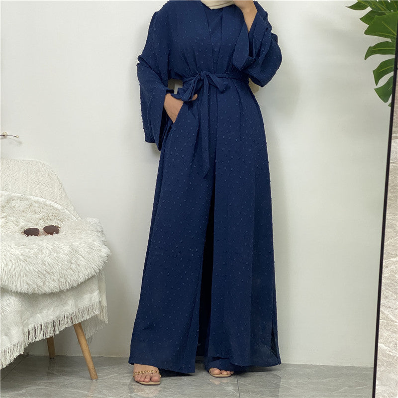 
                      
                        Juwairia Crepe Set Kimono
                      
                    