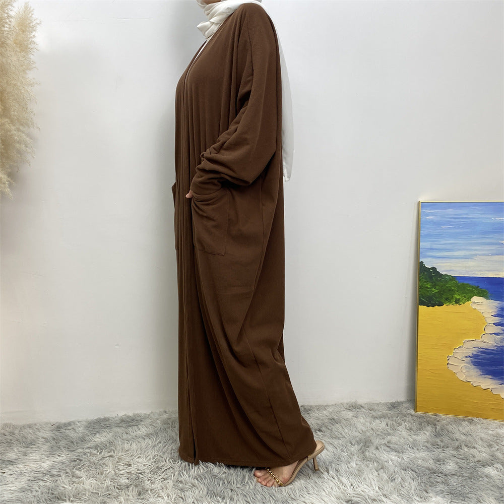 
                      
                        Fakhira Pocket Open Abaya
                      
                    