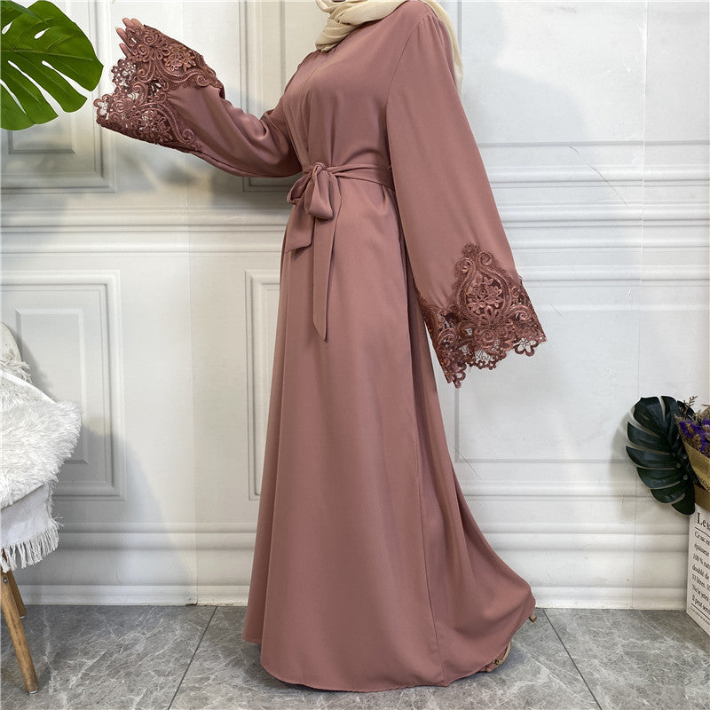 
                      
                        Nida Lace Kimono Abaya
                      
                    