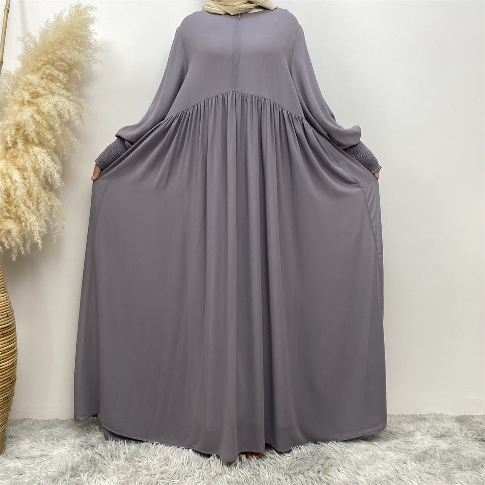 
                      
                        Flowing Zip Abaya
                      
                    