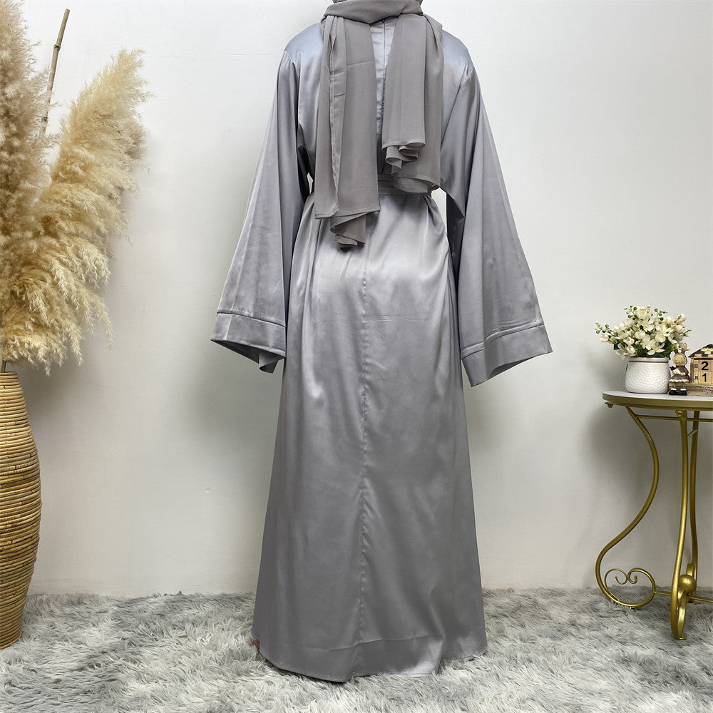 
                      
                        Satin Kimono Abaya
                      
                    