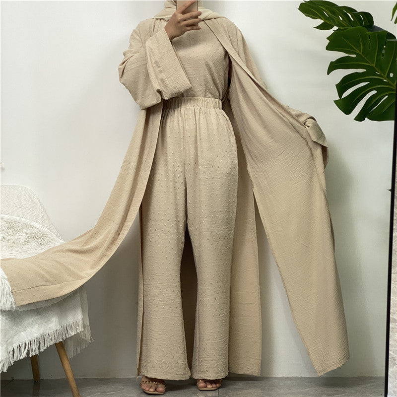 
                      
                        Juwairia Crepe Set Kimono
                      
                    