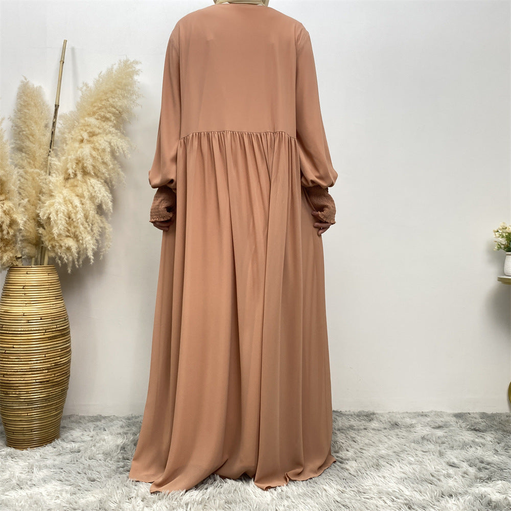 
                      
                        Flowing Zip Abaya
                      
                    