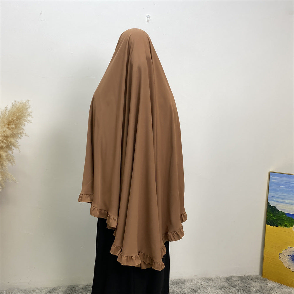 
                      
                        Ruffled Layered Niqab X Khimar
                      
                    