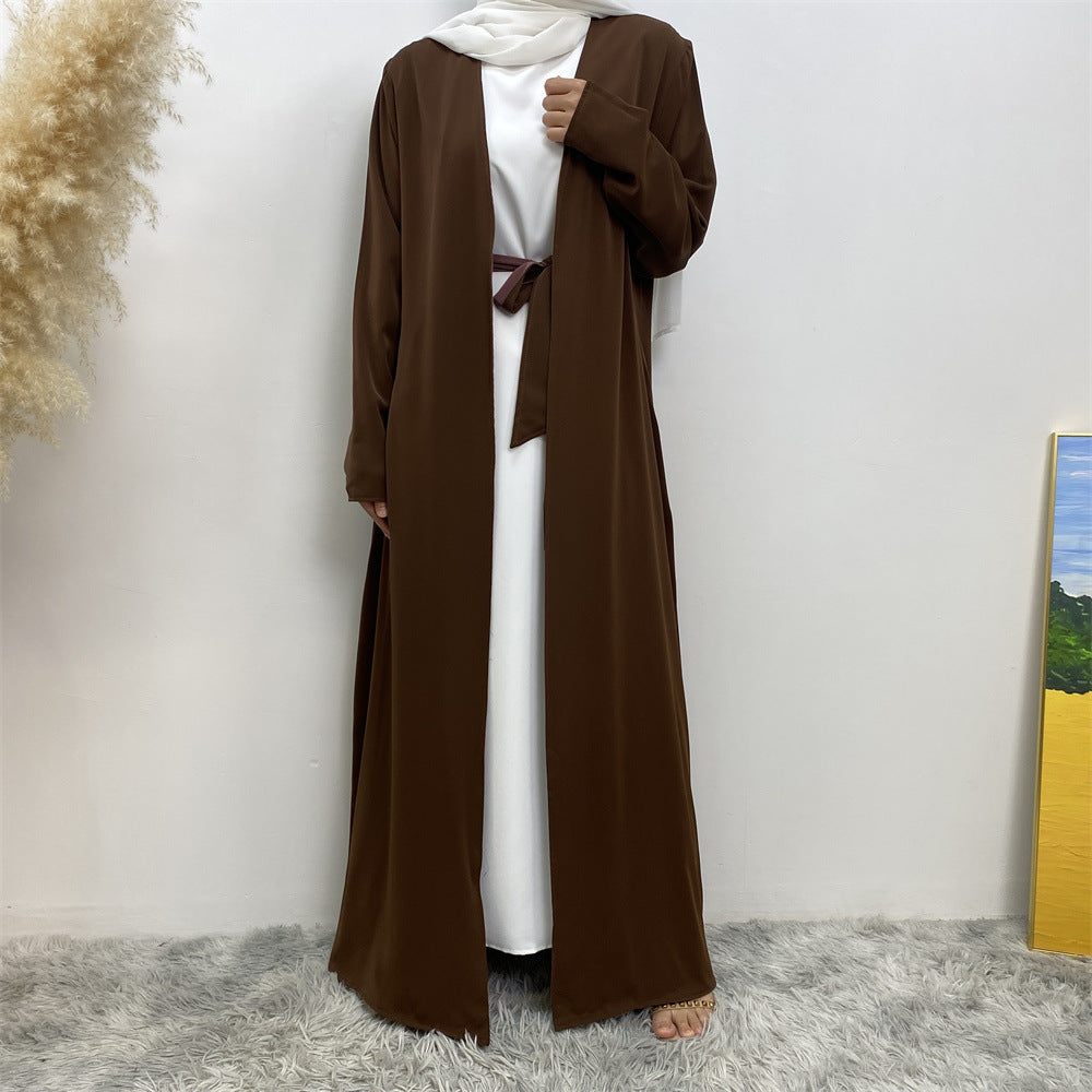 
                      
                        Reversible Color Open Abaya
                      
                    