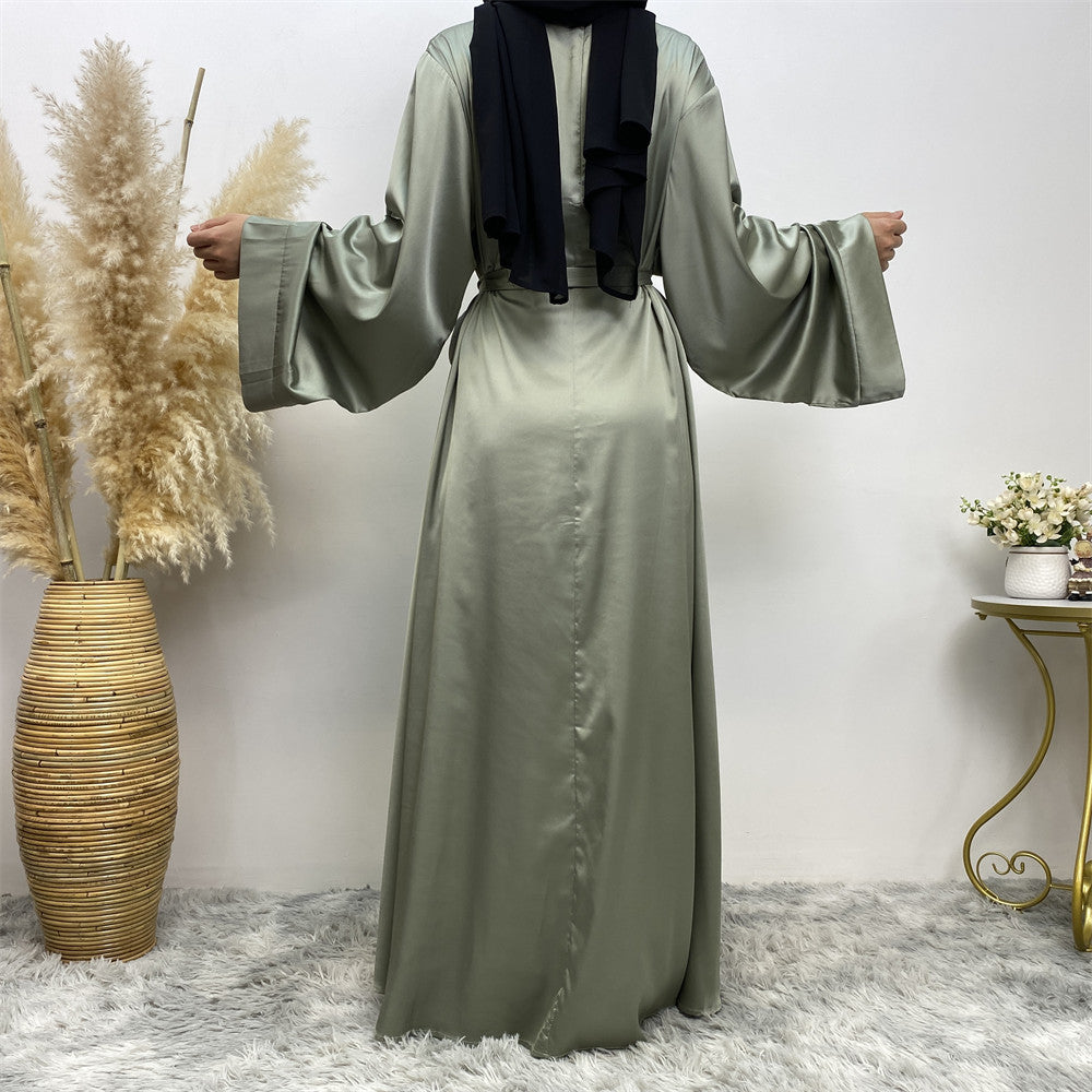 
                      
                        Satin Kimono Abaya
                      
                    