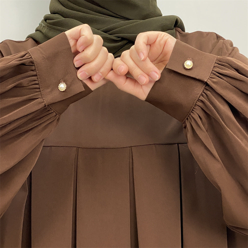 
                      
                        Safia Pleated Abaya
                      
                    