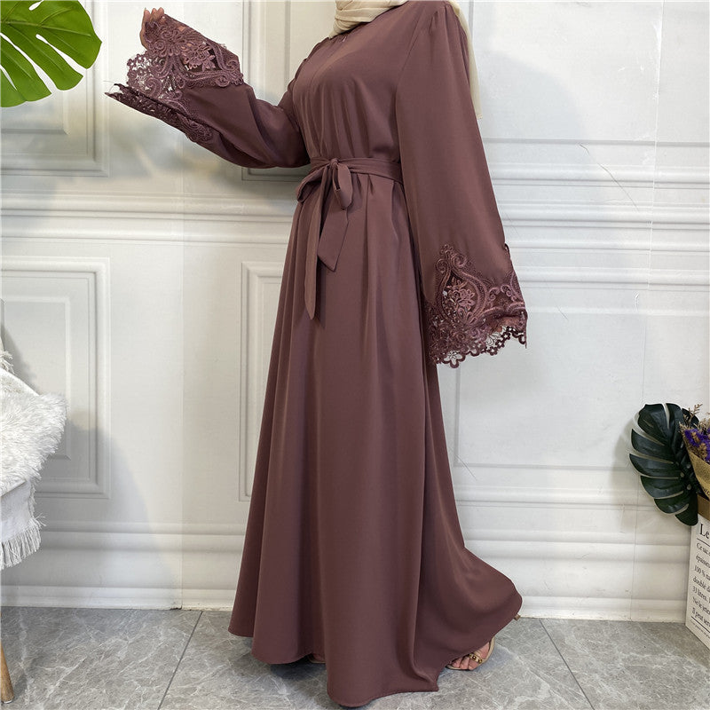 
                      
                        Nida Lace Kimono Abaya
                      
                    