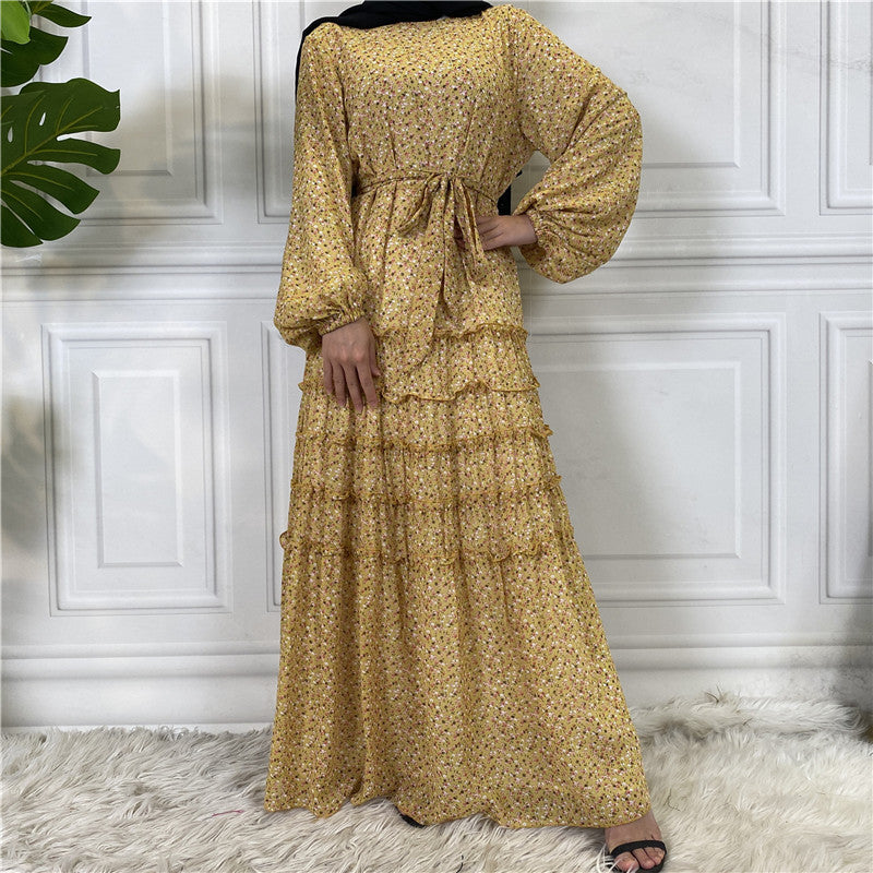 
                      
                        Floral Chiffon Abaya
                      
                    