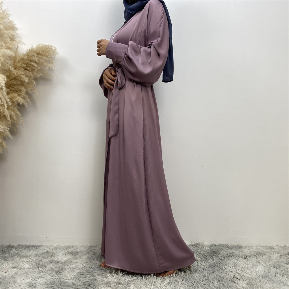 
                      
                        Hadiya Satin Open Abaya
                      
                    