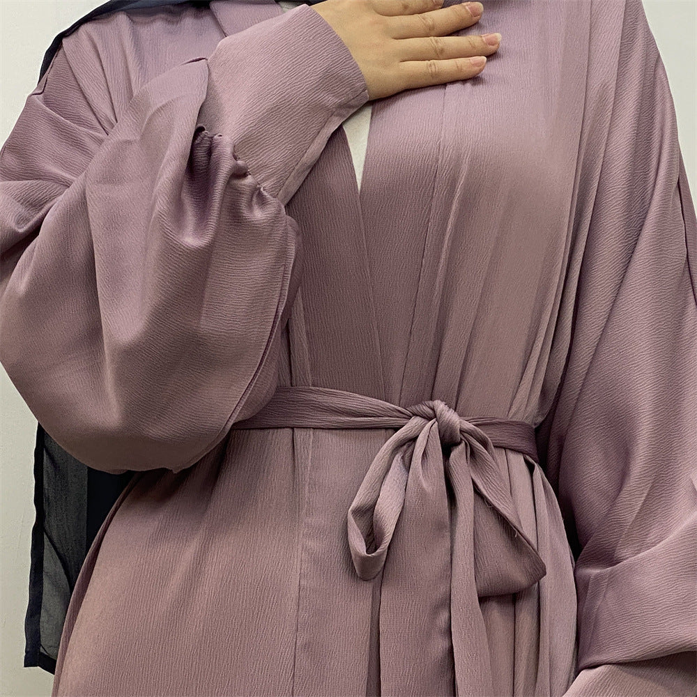 
                      
                        Hadiya Satin Open Abaya
                      
                    