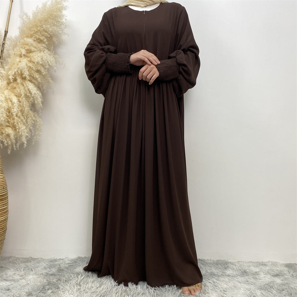 
                      
                        Flowing Zip Abaya
                      
                    