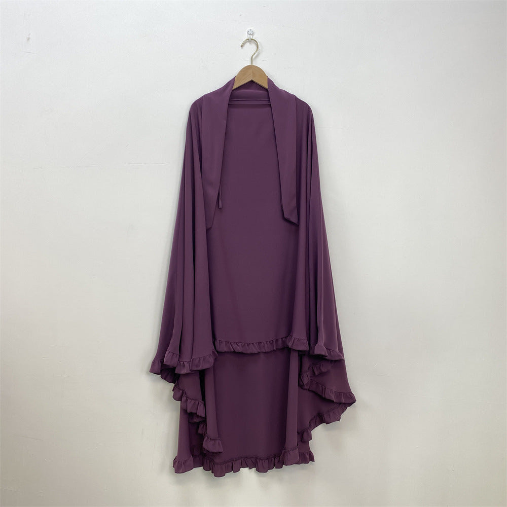 
                      
                        Ruffled Layered Niqab X Khimar
                      
                    