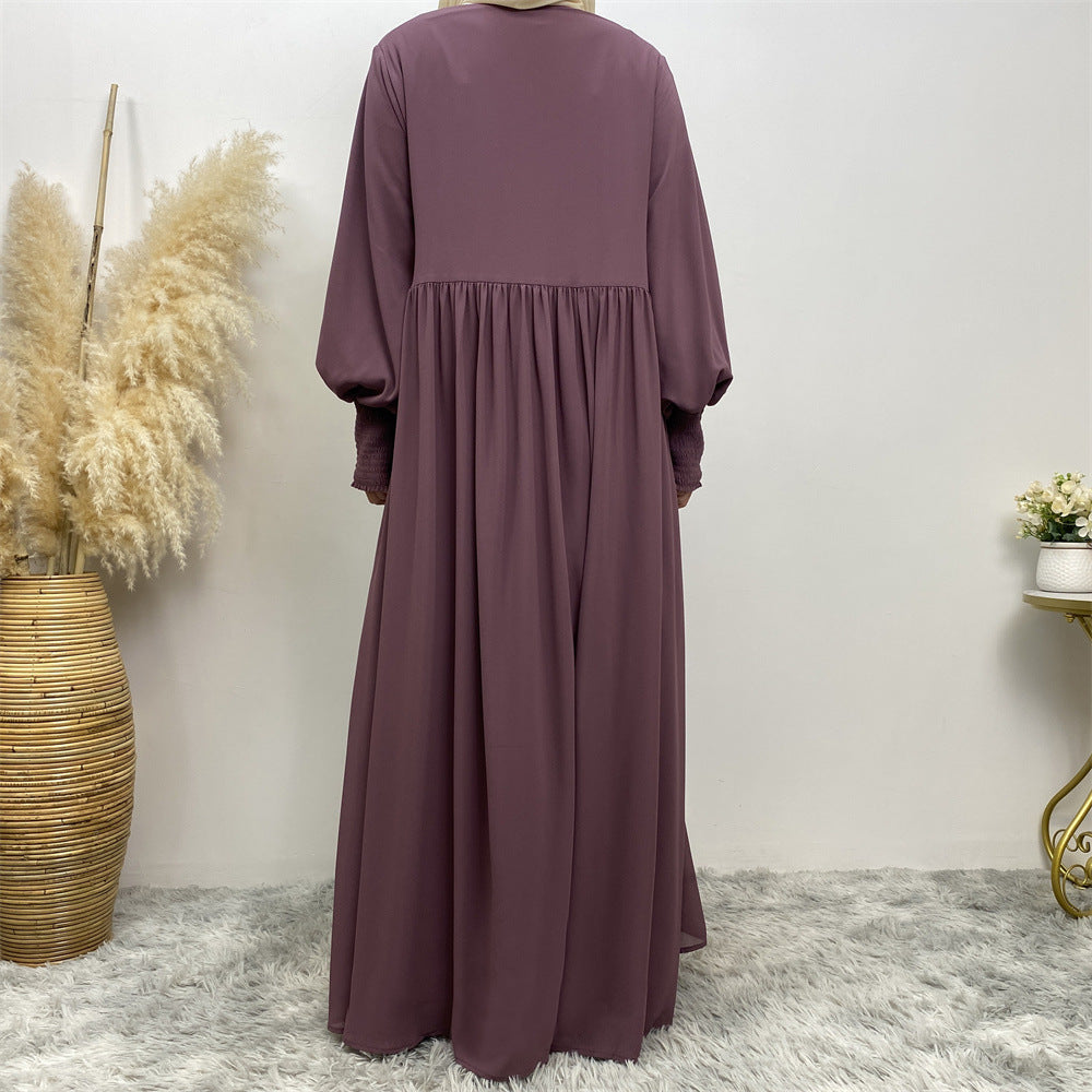 
                      
                        Flowing Zip Abaya
                      
                    