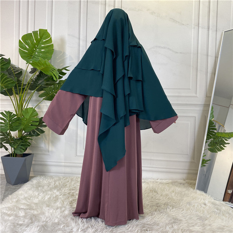 
                      
                        3 Layer Chiffon Khimar
                      
                    