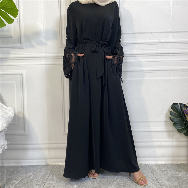 
                      
                        Nida Lace Kimono Abaya
                      
                    