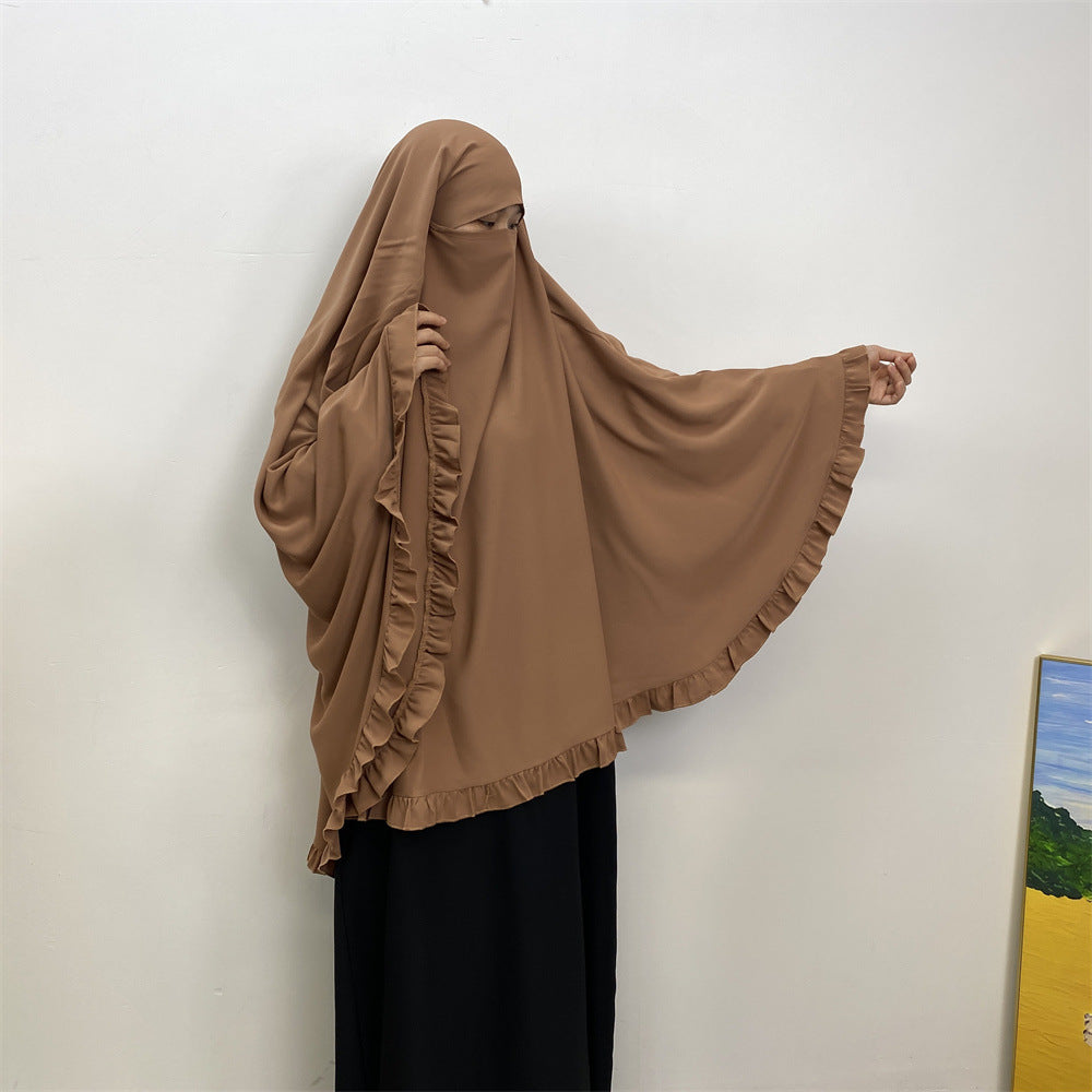 
                      
                        Ruffled Layered Niqab X Khimar
                      
                    