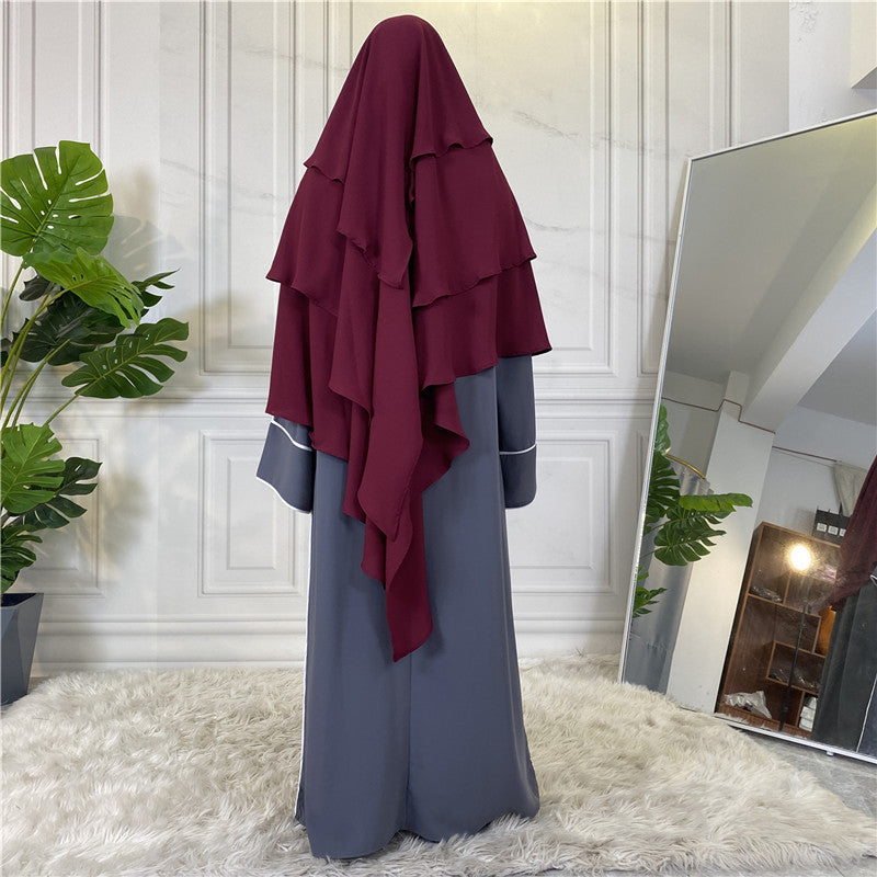 
                      
                        3 Layer Chiffon Khimar
                      
                    